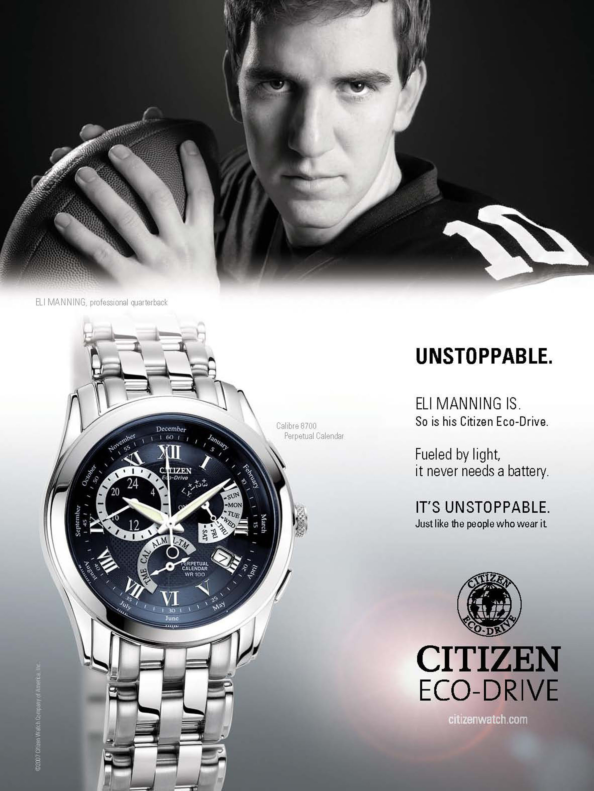 citizen eco drive eli manning