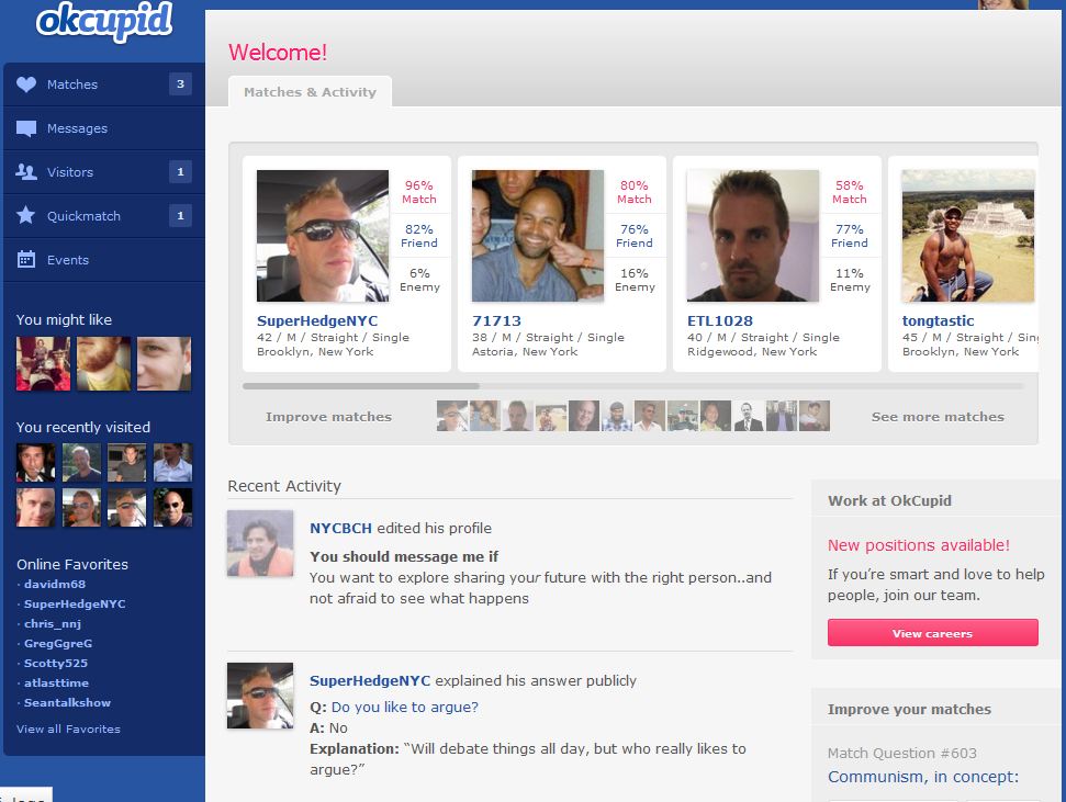 OKCupid (Online Dating for Poor People). 
