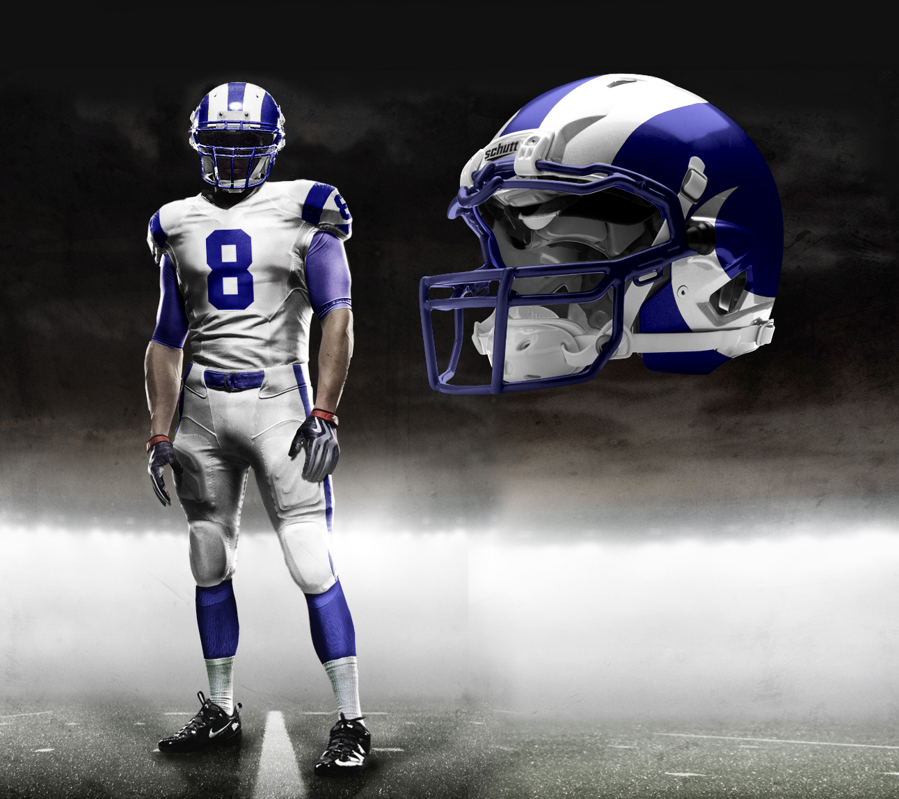 rams throwback jersey blue and white
