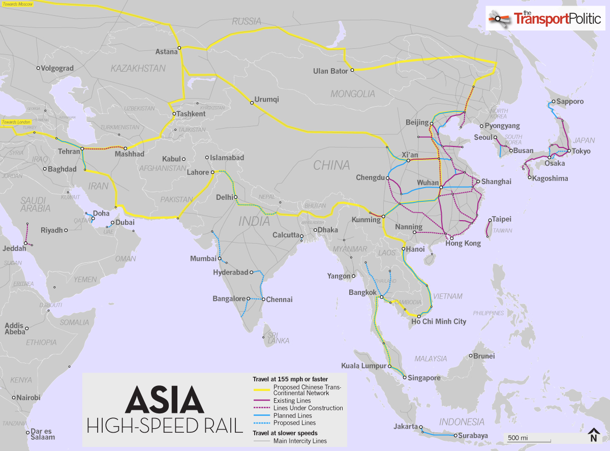 Индия это европа. Железная дорога шелковый путь Китай-Европа. Железные дороги связывающие столицы государств Азии. Карта железных дорог Азии. Карта железных дорог стран Азии.